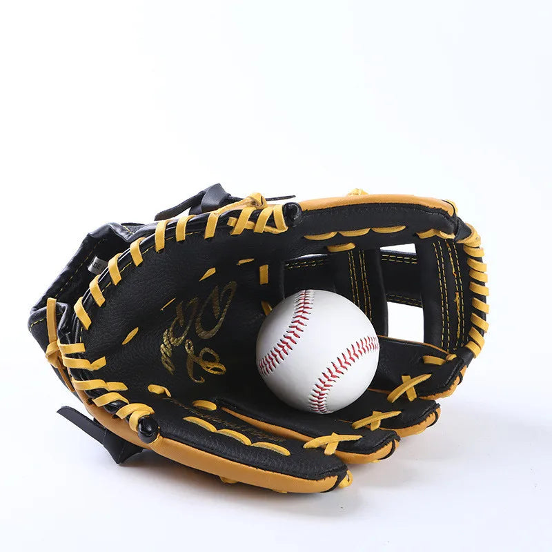Trendy Outerwear Professional Baseball Gloves 11.5/12.5inch Youths Adults Genuine Leather Baseball Mitt Gear Softball Training Catcher Gloves