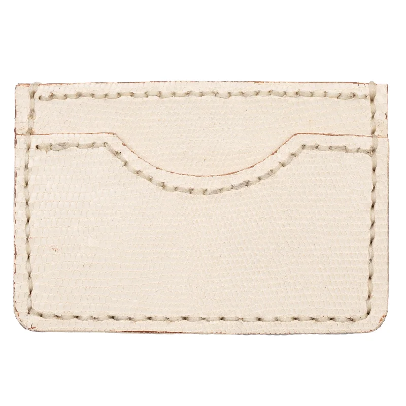 Card Case - Ivory Lizard