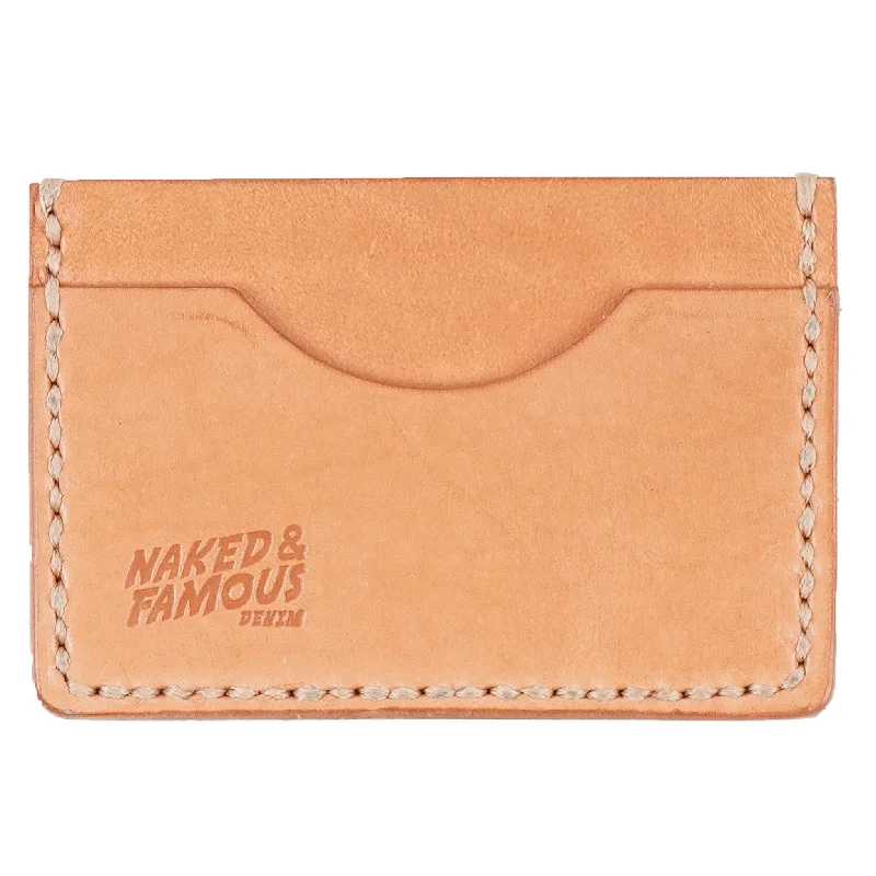 Card Case - Bovine Leather - Natural Tan