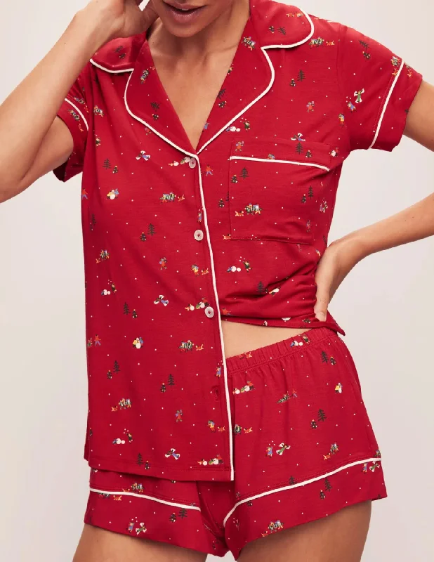 Gisele Printed TENCEL™ Modal Shortie Short PJ Set