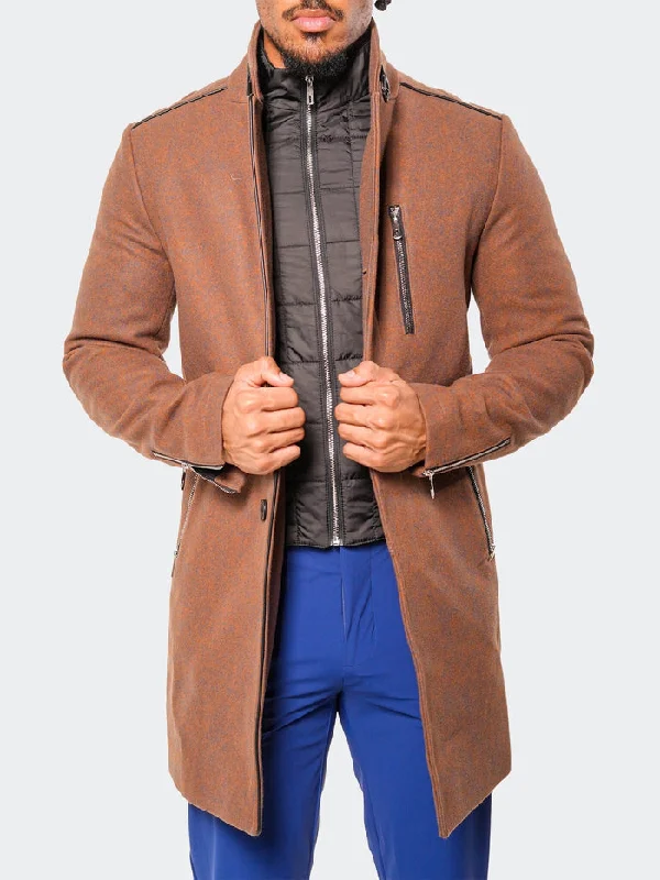 Maceoo Jacket | Peacoat CaptainTerracotta Orange