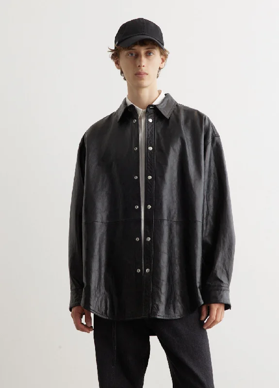 Flexible Outerwear Letar Shiny Nappa Jacket
