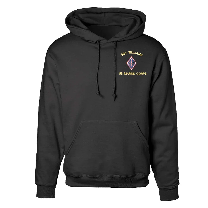 1st Combat Engineer Battalion Embroidered Hoodie