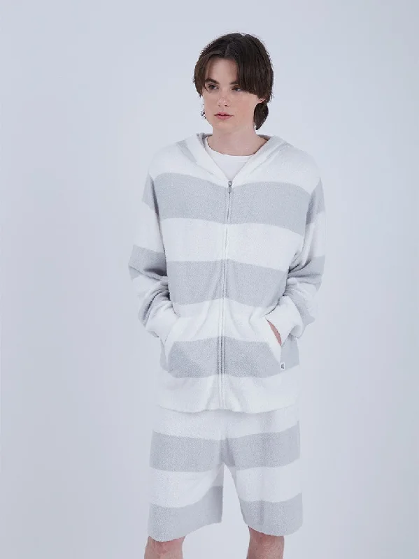 Designer Shirts MENS Smoothie 2 Striped Stripe Zip Up Hoodie