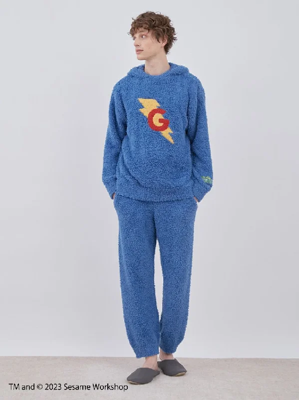 Sporty Styles [SESAME STREET][MENS] Super Grover Pullover Hoodie & Long Pants Loungewear Set