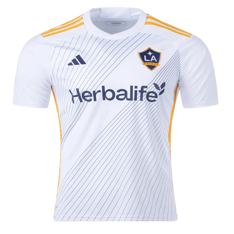 adidas Youth LA Galaxy Home Jersey 24/25 (White/Yellow/Navy)