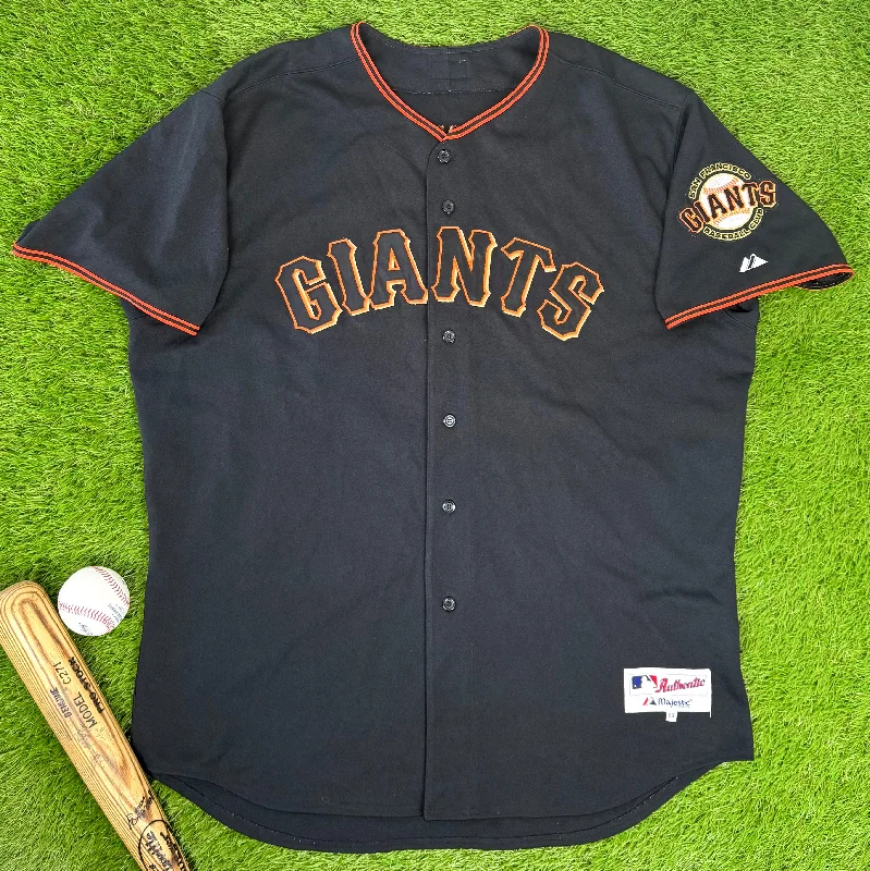 San Francisco Giants 2001 Barry Bonds Black Alternate MLB Baseball Jersey (56/XXXL)