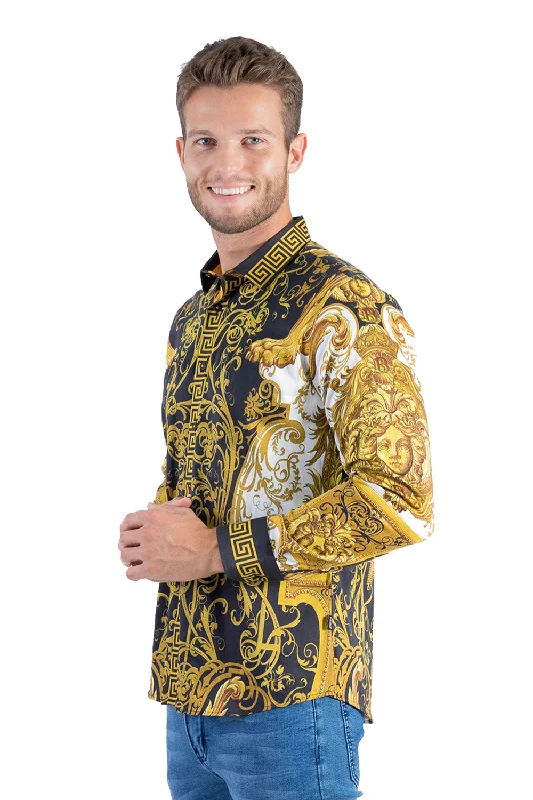 Stylish Apparel Baroque Era Long Sleeve Shirt