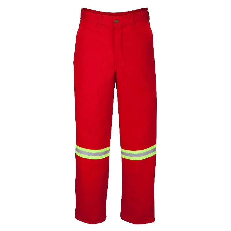 Big Bill FR 1435US9-RED Red Work Pants with Reflective Material