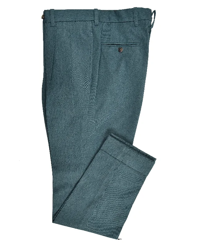 Dark Shaded Green Cotton Twill Pant