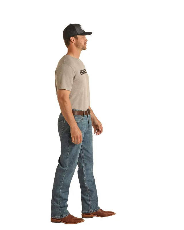 Men's Rock & Roll Cowboy Hooey Double Barrel Stackable Bootcut #HYMDTBRZRX