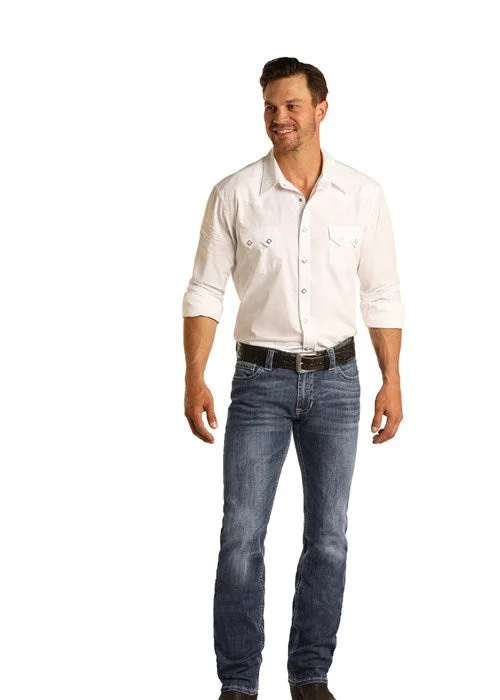Sports Jackets Men's Rock & Roll Cowboy Slim Fit Bootcut Jean #M1R3482