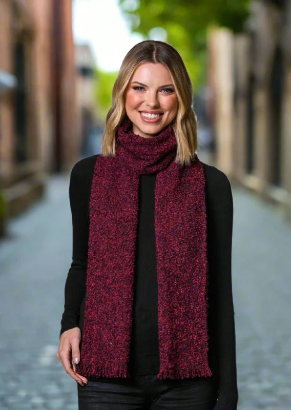 Mucros Cara Scarf | Burgundy