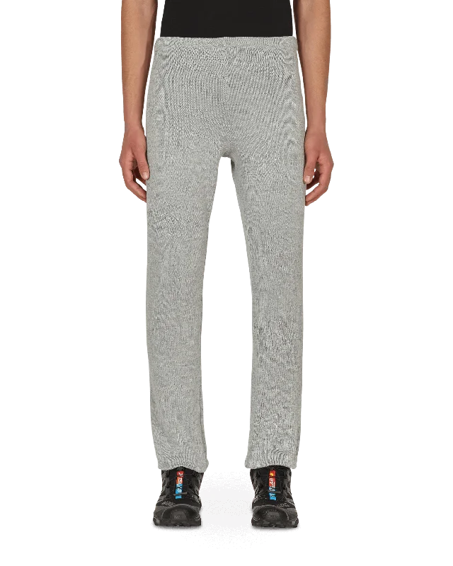 Knitted Underlayer Long Pants Grey