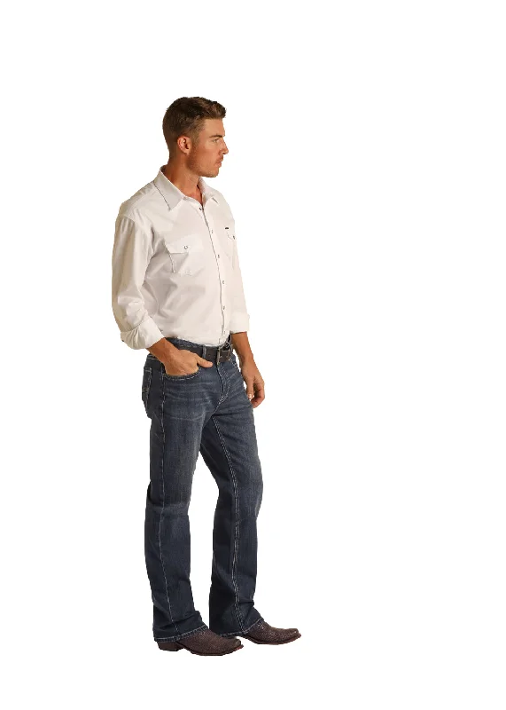 Comfy Sweatpants Men's Rock & Roll Cowboy Vintage '46 Double Barrel Straight Jean #RRMD0SRZP0