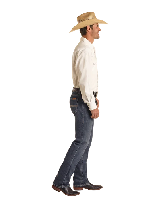 Comfortable Sneakers Men's Rock & Roll Cowboy Vintage '46 Straight Jean #VM1RD03716