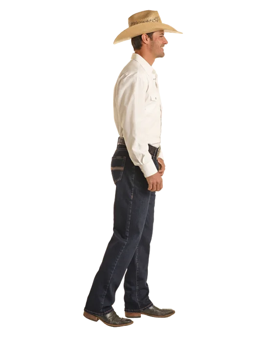 Athletic Vests Men's Rock & Roll Cowboy Vintage '46 Stackable Bootcut Jean #VMTBD03711