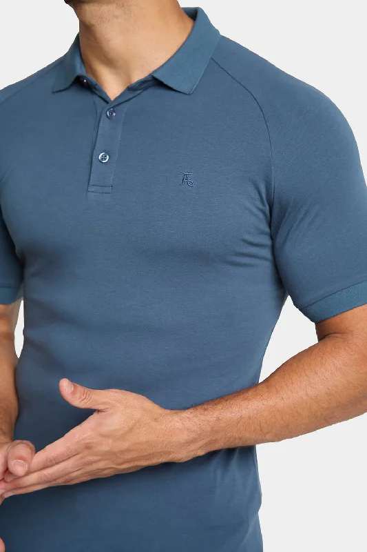 Athletic Fit Polo Shirt in Dark Teal