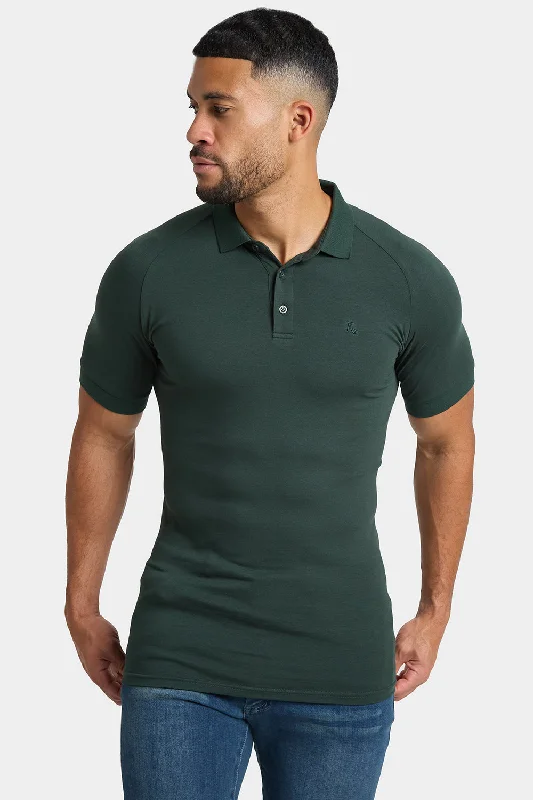 Athletic Fit Polo Shirt in Forest