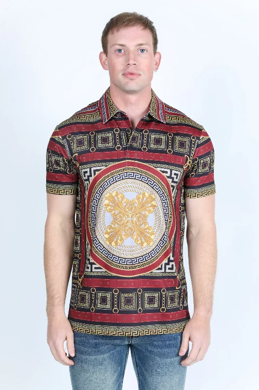 Men's Baroque Print Red Label Polo