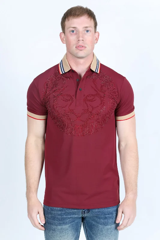 Sporty Essentials Mens Modern Fit Stretch Fashion Polo