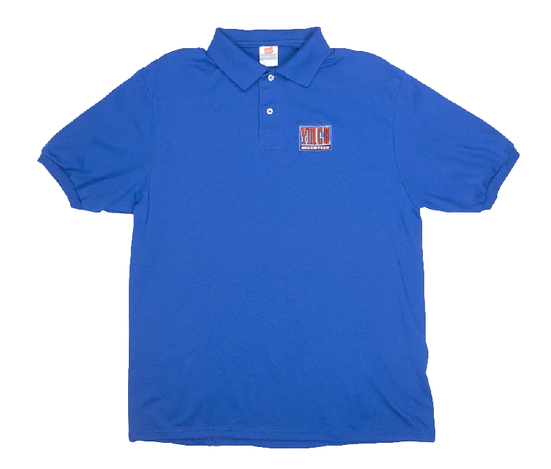 YMCA S/S POLO SHIRT ROYAL BLUE - YMCA001