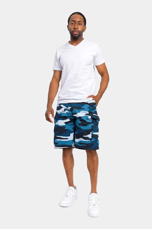 Essential Camo Relaxed Fit Chino Cargo Shorts