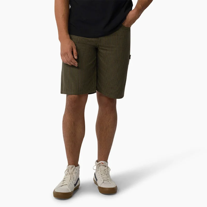 Dickies Hickory Stripe Carpenter Shorts, 11"