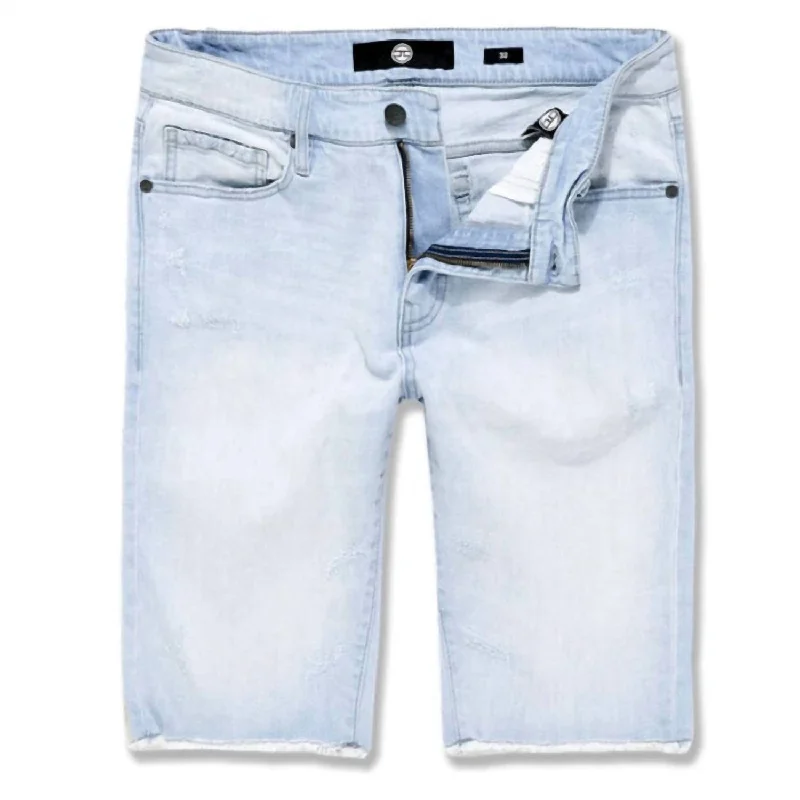 Men's Hartford Denim Shorts In Ice Blue