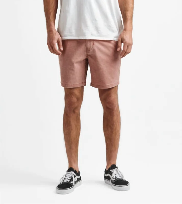 Porter Wash Shorts In Russet