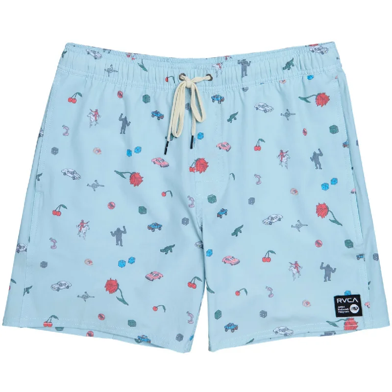 RVCA Luke P Elastic Board Shorts - Light Blue